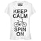 Junior's CHIN UP Keep Calm Spin On T-Shirt