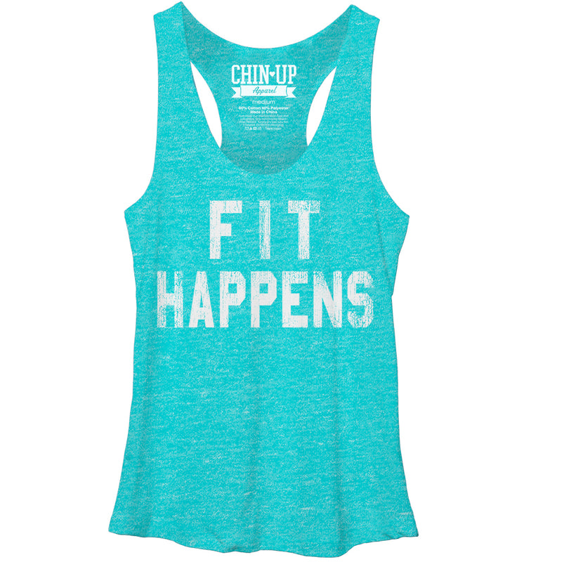 Women's CHIN UP Fit Happens Racerback Tank Top