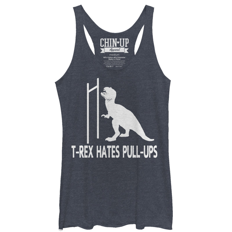 Women's CHIN UP T-Rex Pull-Ups Racerback Tank Top