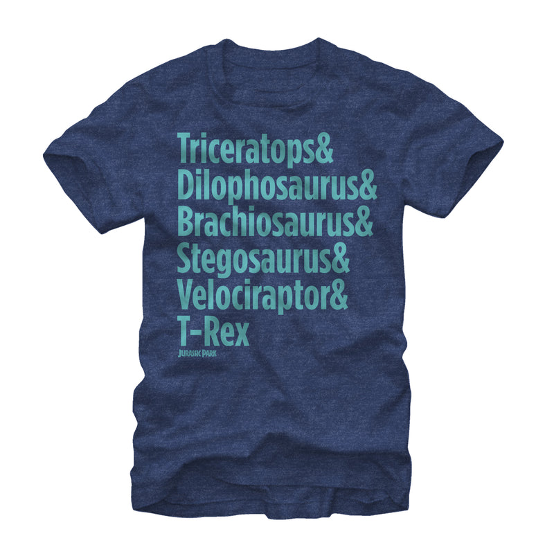 Men's Jurassic Park Triceratops and Dilophosaurus T-Shirt