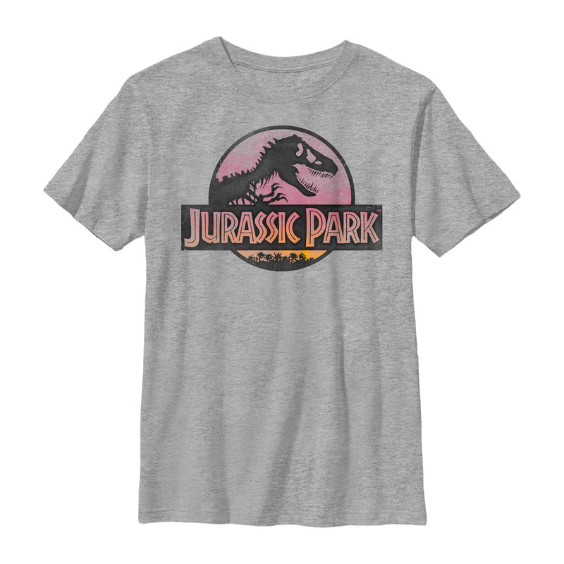 Boy's Jurassic Park Logo Sunset T-Shirt