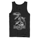 Men's Jurassic Park Raptor Logo Tank Top