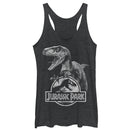 Women's Jurassic Park Raptor Logo Racerback Tank Top