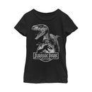 Girl's Jurassic Park Raptor Logo T-Shirt