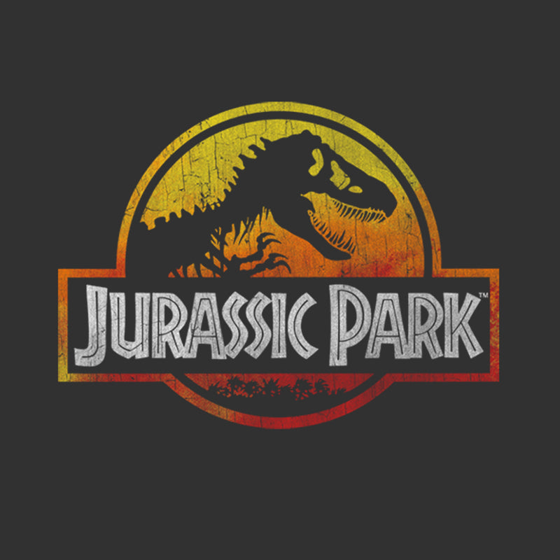 Men's Jurassic Park Logo Fire T-Shirt