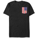 Men's Lost Gods American Flag Badge T-Shirt