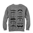 Men's Lost Gods Mustache Types Sweatshirt