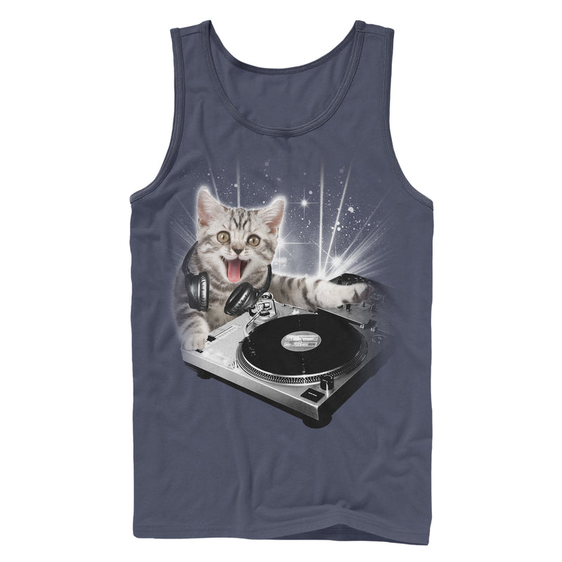 Men's Lost Gods DJ Space Kitten Tank Top