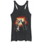 Women's Lost Gods Cat High Five Explosion Racerback Tank Top