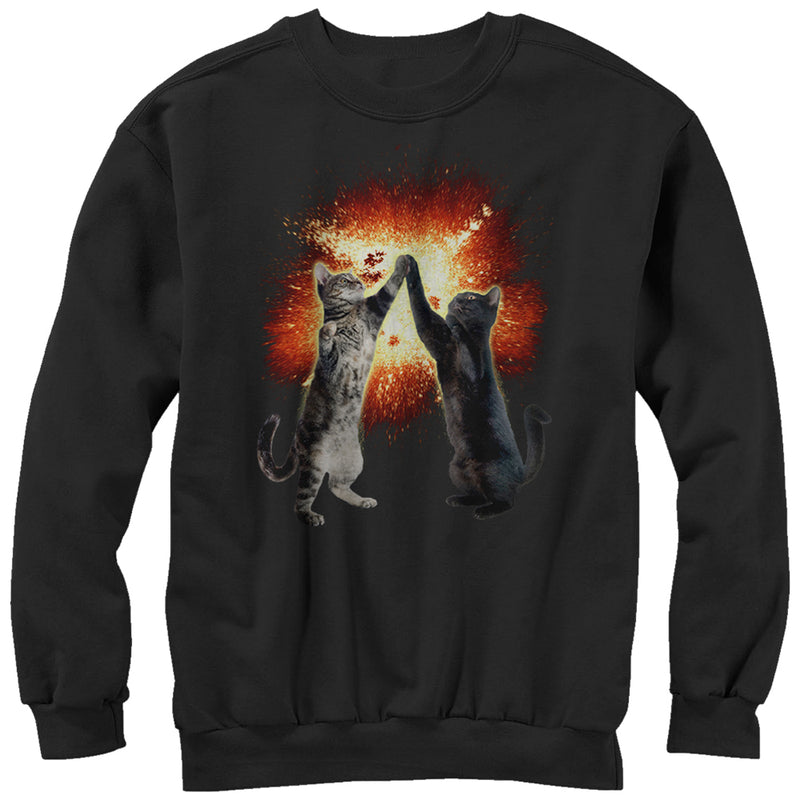Men's Lost Gods Cat High Five Explosion Sweatshirt