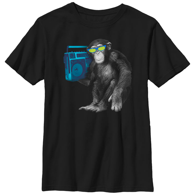 Boy's Lost Gods Chimpanzee Boombox T-Shirt