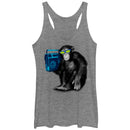 Women's Lost Gods Chimpanzee Boombox Racerback Tank Top