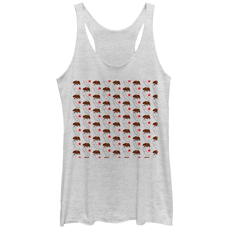 Women's Lost Gods California Bear Print Racerback Tank Top