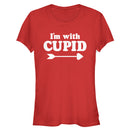 Junior's Lost Gods Valentine's Day I'm With Cupid T-Shirt