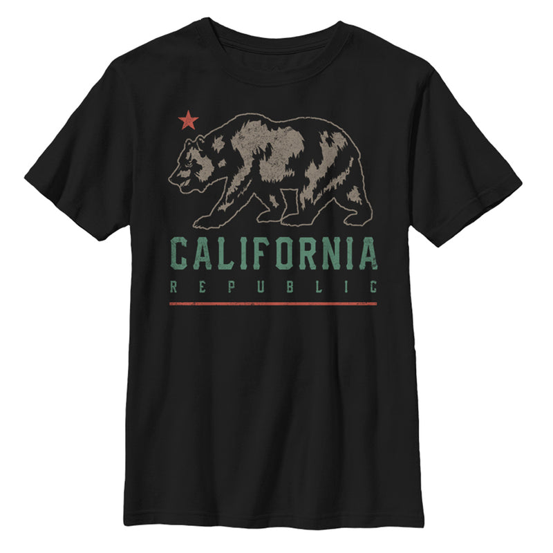 Boy's Lost Gods California Republic Bear Shadow T-Shirt