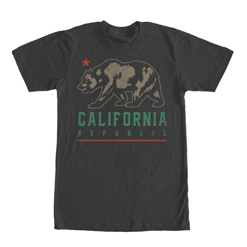 Men's Lost Gods California Republic Bear Shadow T-Shirt