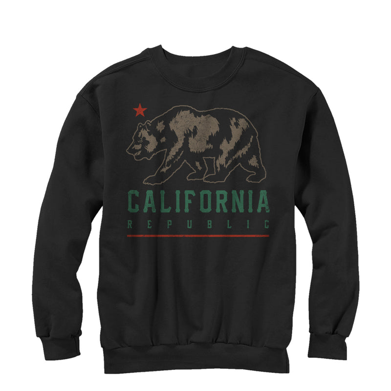 Men's Lost Gods California Republic Bear Shadow Sweatshirt