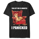 Men's Lost Gods You Left for 15 Minutes I Panicked Dog T-Shirt