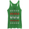 Women's Lost Gods Ugly Christmas Cat Racerback Tank Top