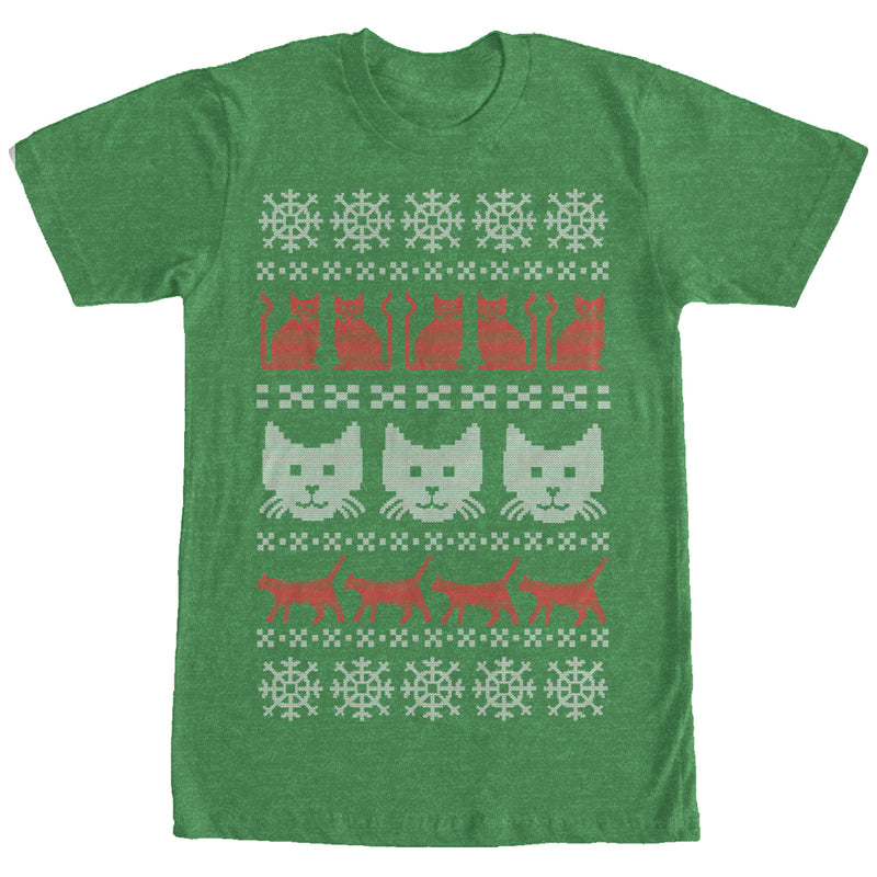 Men's Lost Gods Ugly Christmas Cat T-Shirt