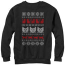 Men's Lost Gods Ugly Christmas Cat Sweatshirt