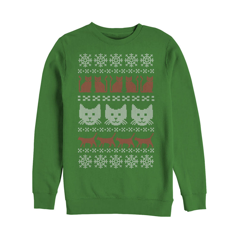 Men's Lost Gods Ugly Christmas Cat Sweatshirt