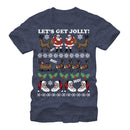 Men's Lost Gods Ugly Christmas Jolly Santa Claus T-Shirt