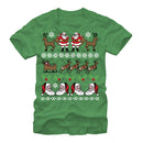 Men's Lost Gods Ugly Christmas Jolly Santa Claus T-Shirt