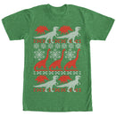 Men's Lost Gods Ugly Christmas Dinosaur Print T-Shirt