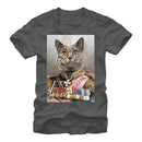 Men's Lost Gods Monocle and Medals Cat T-Shirt