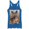 Women's Lost Gods Monocle and Medals Cat Racerback Tank Top