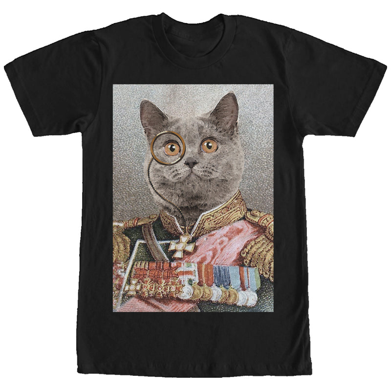 Men's Lost Gods Monocle and Medals Cat T-Shirt