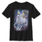 Boy's Lost Gods Boombox Cat and Unicorn Space Song T-Shirt
