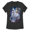 Women's Lost Gods Boombox Cat and Unicorn Space Song T-Shirt