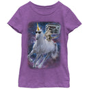 Girl's Lost Gods Boombox Cat and Unicorn Space Song T-Shirt