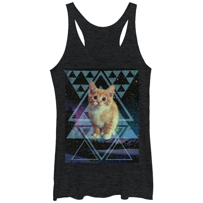 Women's Lost Gods Cat Trance Racerback Tank Top