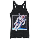 Women's Lost Gods Cat Astronaut in Space Racerback Tank Top