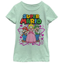 Girl's Nintendo Super Mario Character Trio T-Shirt