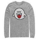 Men's Nintendo Mario Boo Ghost Long Sleeve Shirt