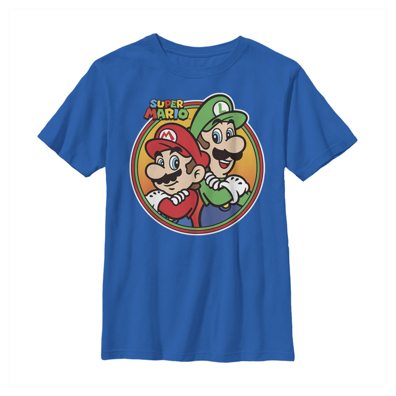 Boy's Nintendo Mario Luigi Back to Back T-Shirt