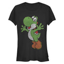 Junior's Nintendo Yoshi Smiling Jumping T-Shirt