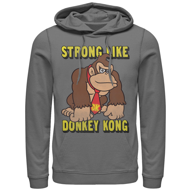 Men's Nintendo Strong Like Donkey Kong Pull Over Hoodie