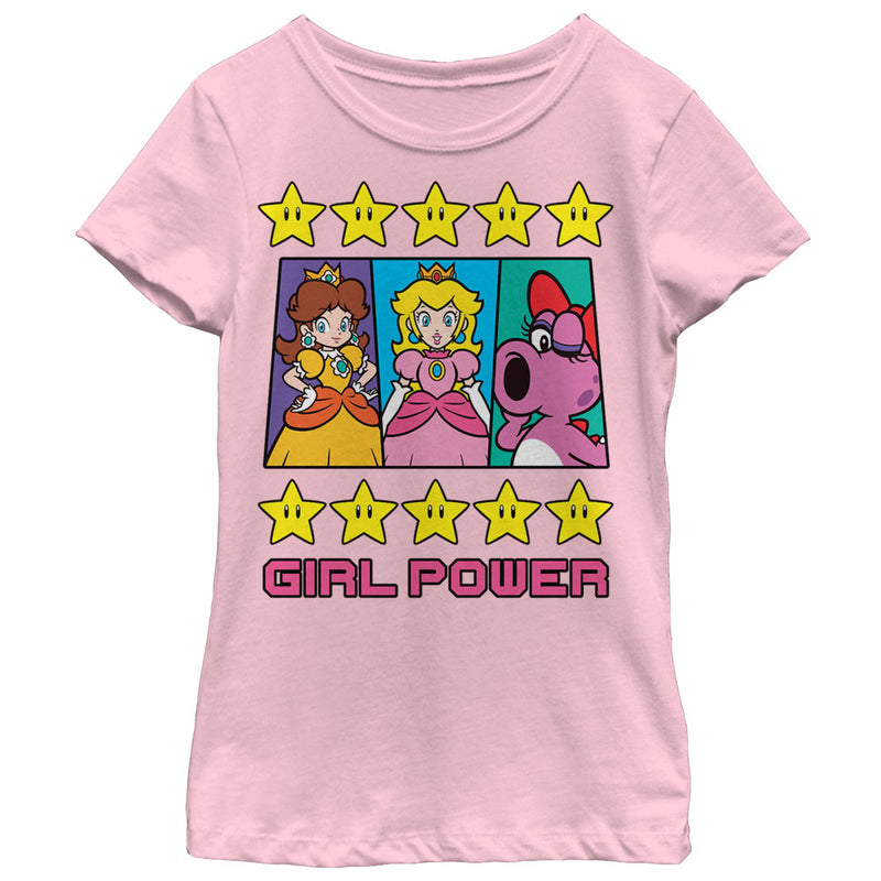 Girl's Nintendo Princess Peach Girl Power T-Shirt