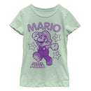 Girl's Nintendo Mario Three Star Jump T-Shirt