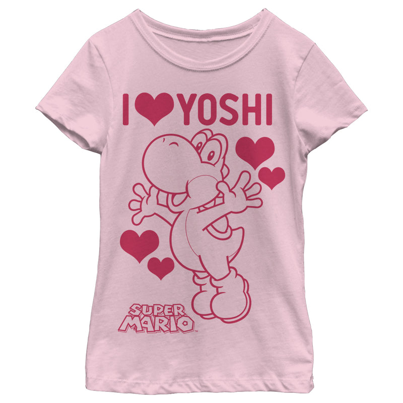 Girl's Nintendo I love Yoshi T-Shirt