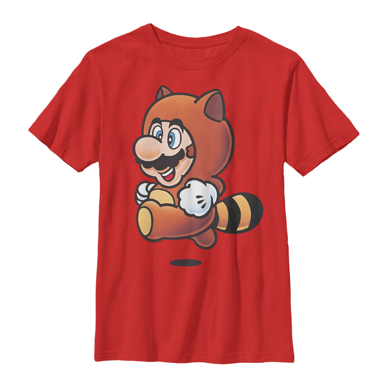 Boy's Nintendo Tanooki Racoon Mario T-Shirt