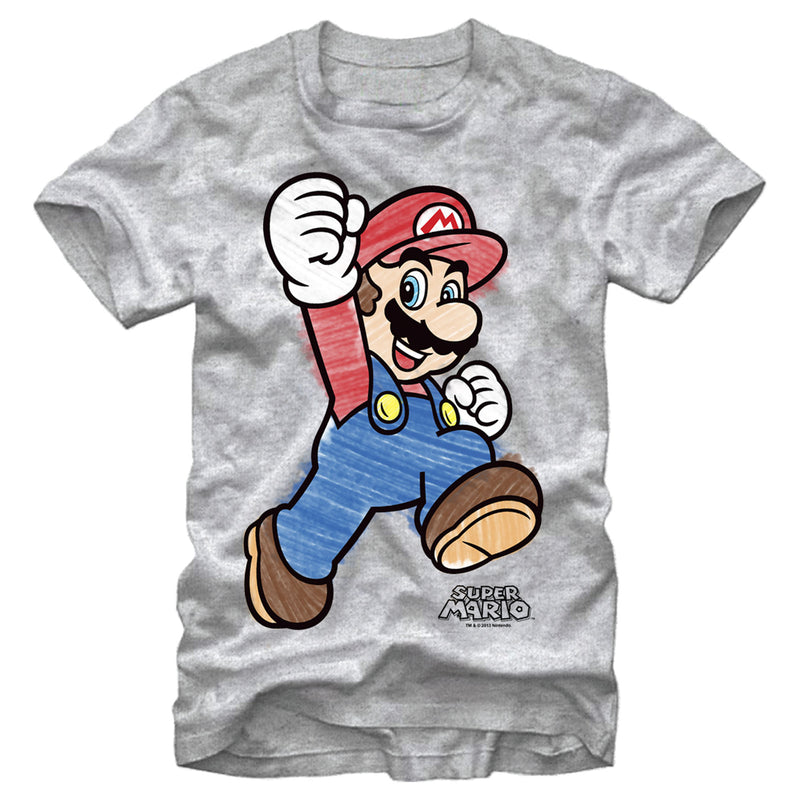 Men's Nintendo Marker Mario T-Shirt