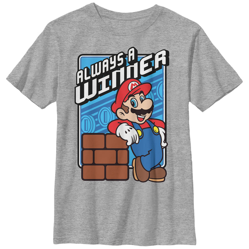 Boy's Nintendo Mario Always a Winner T-Shirt