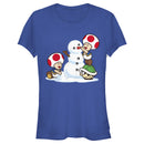 Junior's Nintendo Toad Snowman T-Shirt