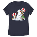 Women's Nintendo Toad Snowman T-Shirt